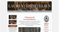 Desktop Screenshot of laurentiistiftelsen.nu